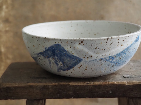 Large bowl - blue swoosh