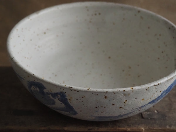 Large bowl - blue swoosh