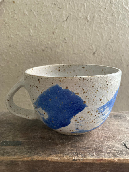 Mug - White and blue swoosh