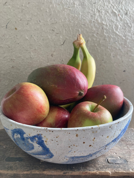 Large bowl - blue swoosh