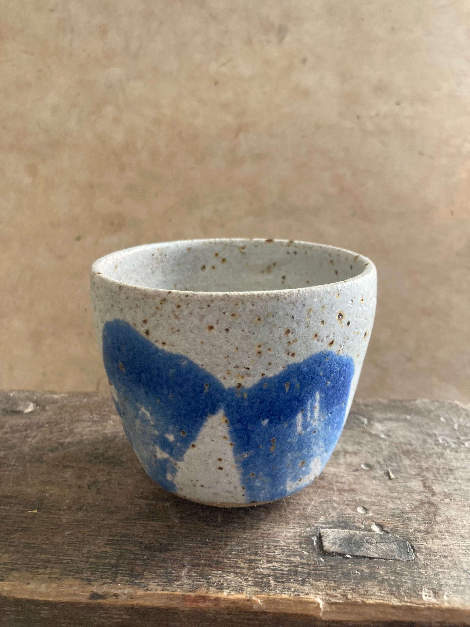 Cup - white and blue