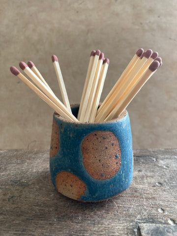 Striker pot - Teal Spotty Dotty