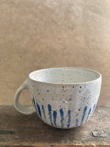 Mug - White and Blue stripes