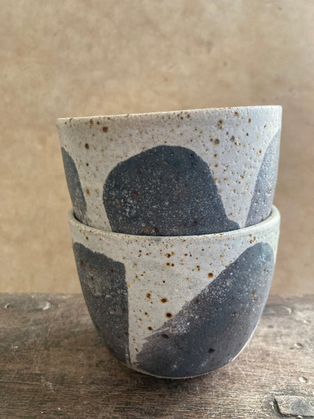 Cup - White and Charcoal