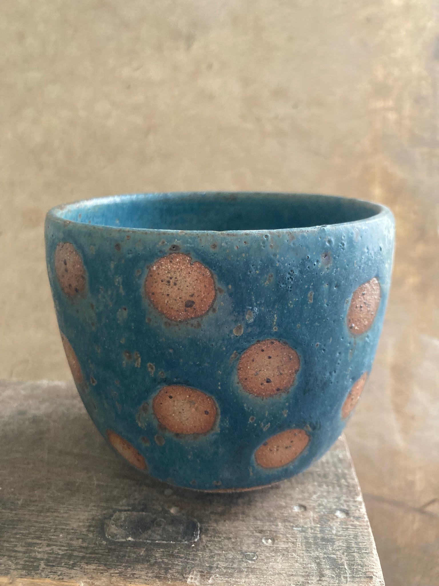 Cup - Teal Spotty Dotty
