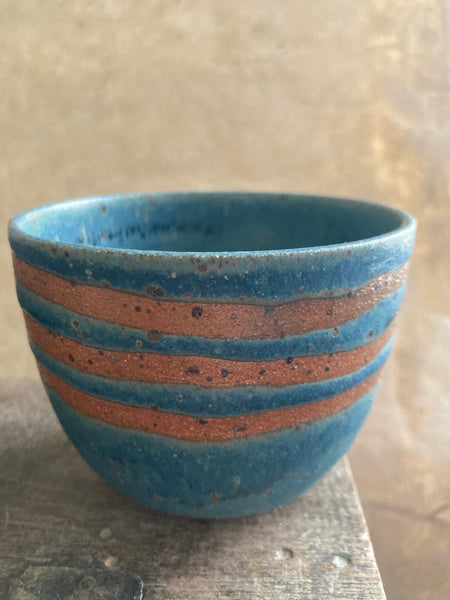 Cup - Teal with stripes