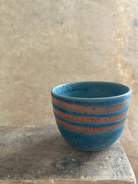 Cup - Teal with stripes