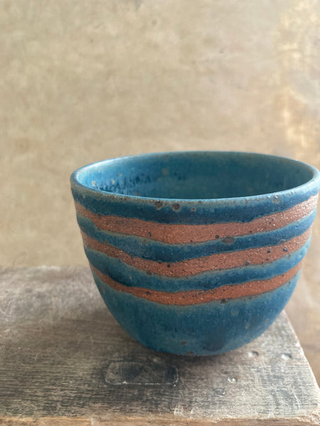 Cup - Teal with stripes
