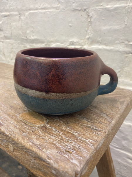 Mug - Teal and Tenmoku