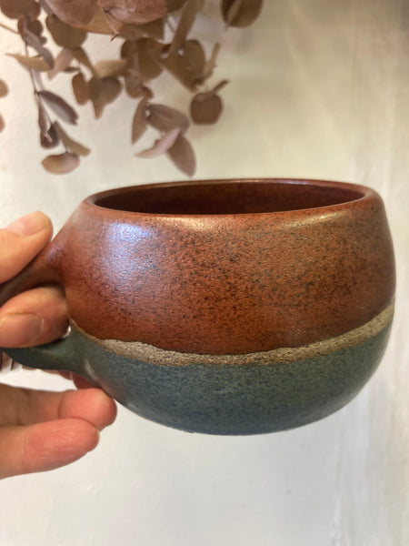 Mug - Teal and Tenmoku