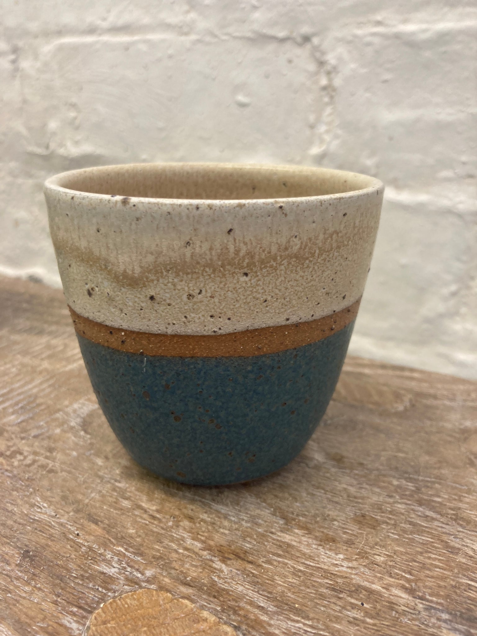 Cup - Cream and Teal