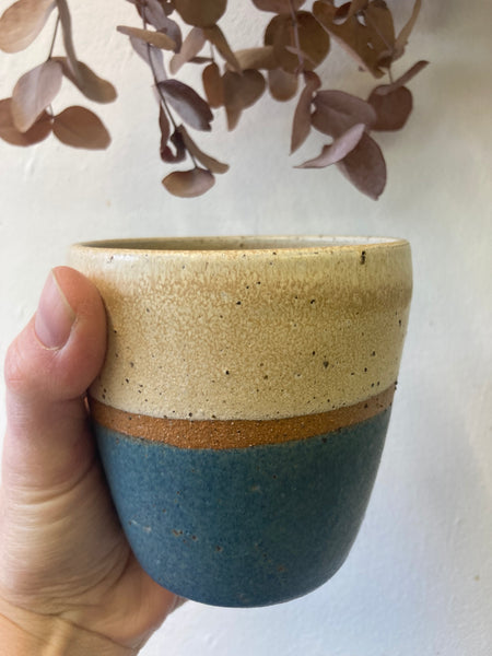 Cup - Cream and Teal