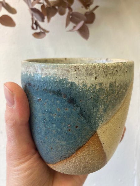 Cup - Teal and Cream