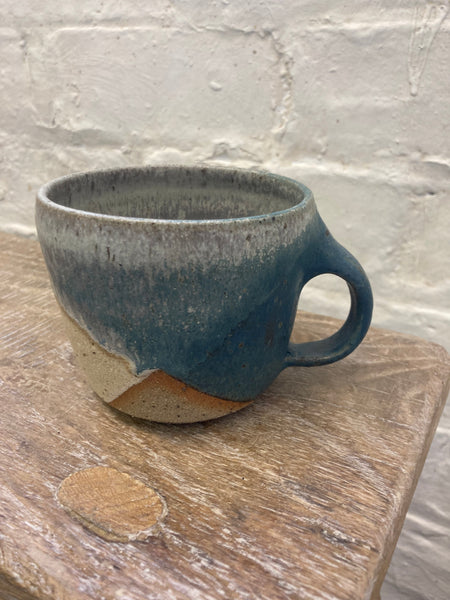 Mug - Teal and Cream