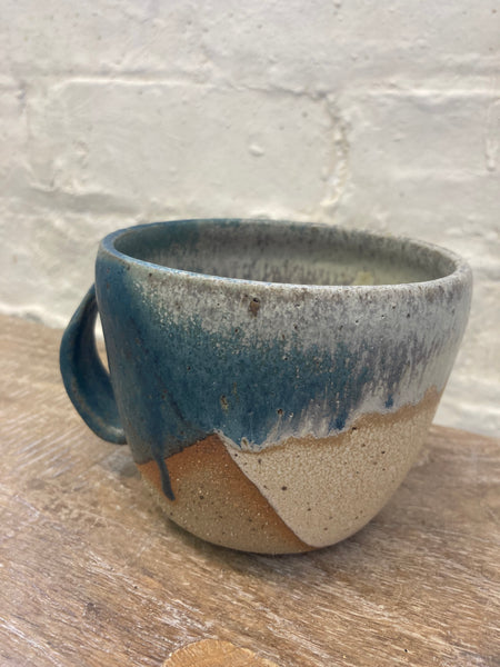 Mug - Teal and Cream