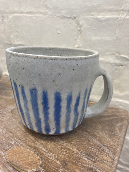 Large mug - blue stripes