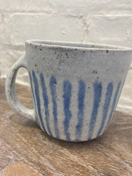 Large mug - blue stripes