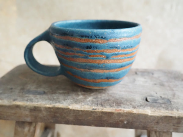 Mug - Teal with stripes