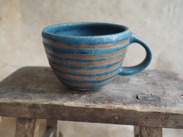 Mug - Teal with stripes