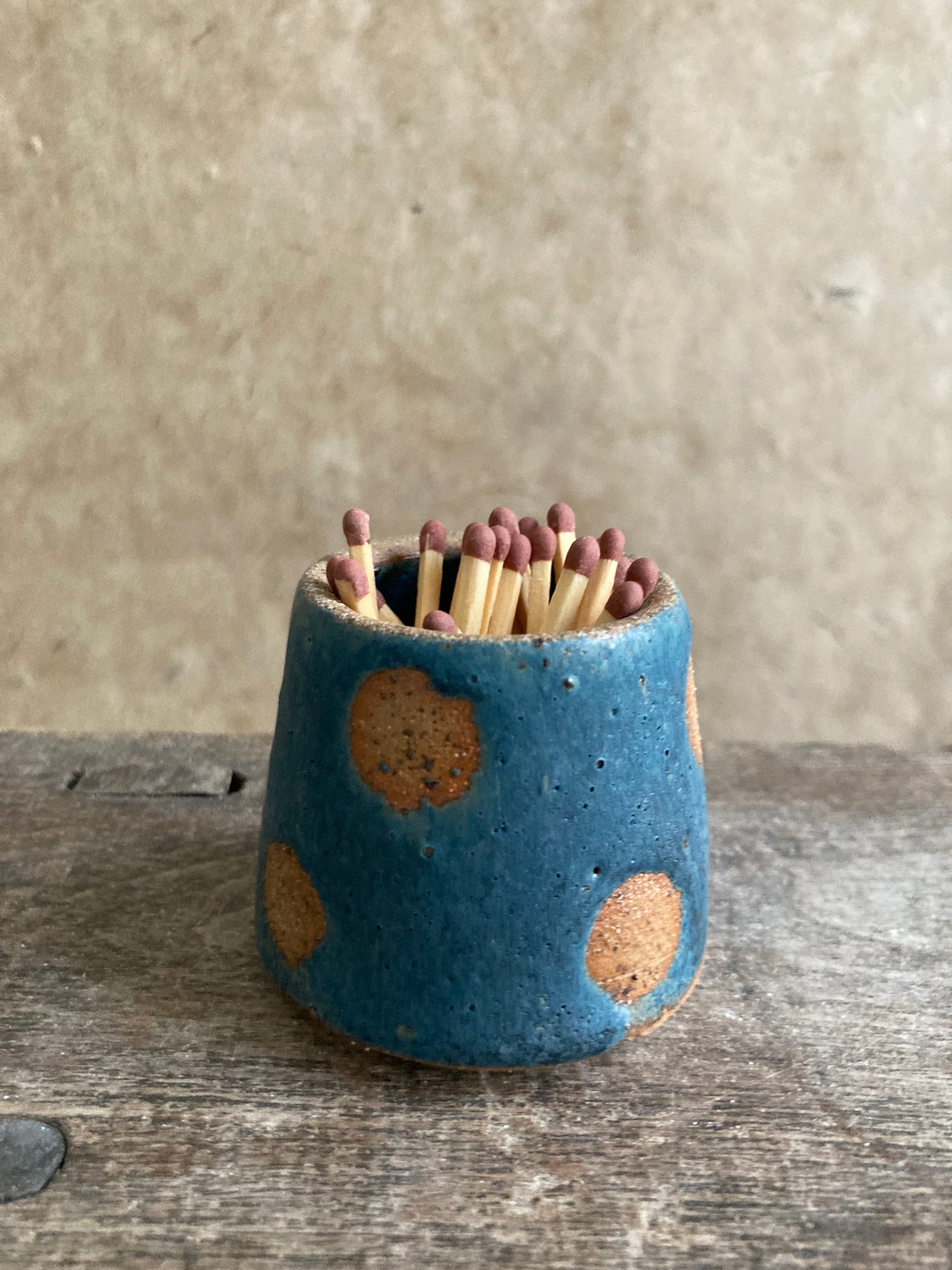 Striker pot - Teal Spotty Dotty