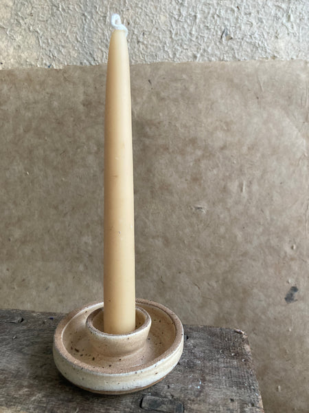 Cream candle stick holder