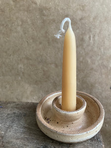 Cream candle stick holder