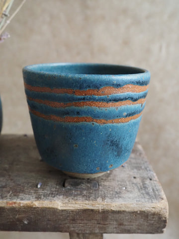 Cup - Teal with stripes