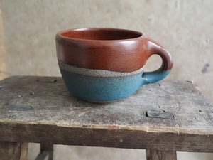 Mug - Teal and Tenmoku