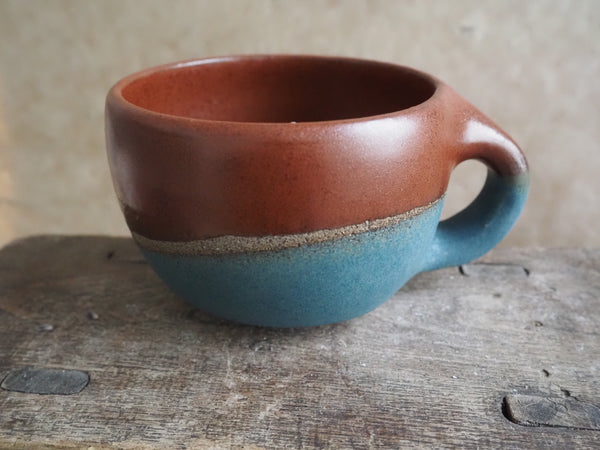 Mug - Teal and Tenmoku