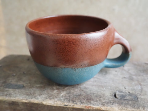 Mug - Teal and Tenmoku