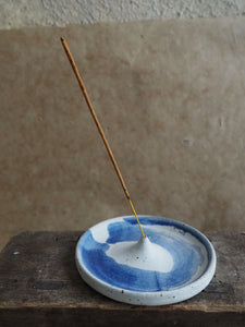 Incense holder - White and Blue