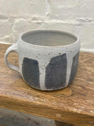 Mug - Big charcoal stripes