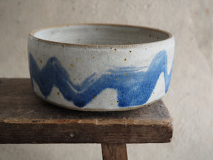Large bowl - blue wiggle