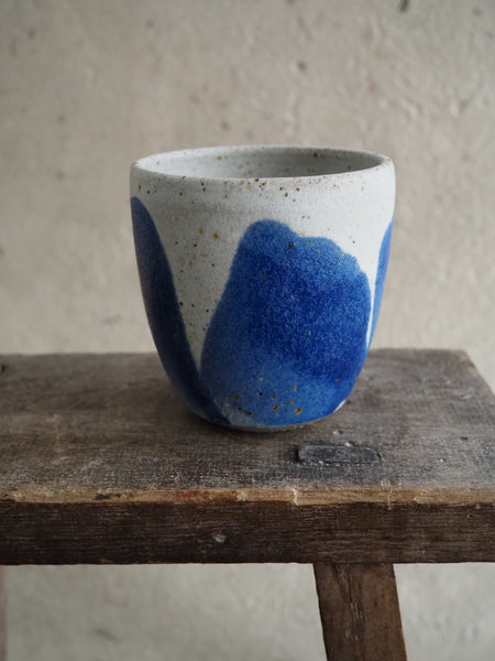 Cup - white and blue