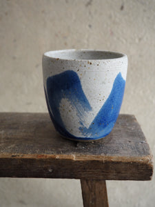 Cup - white and blue