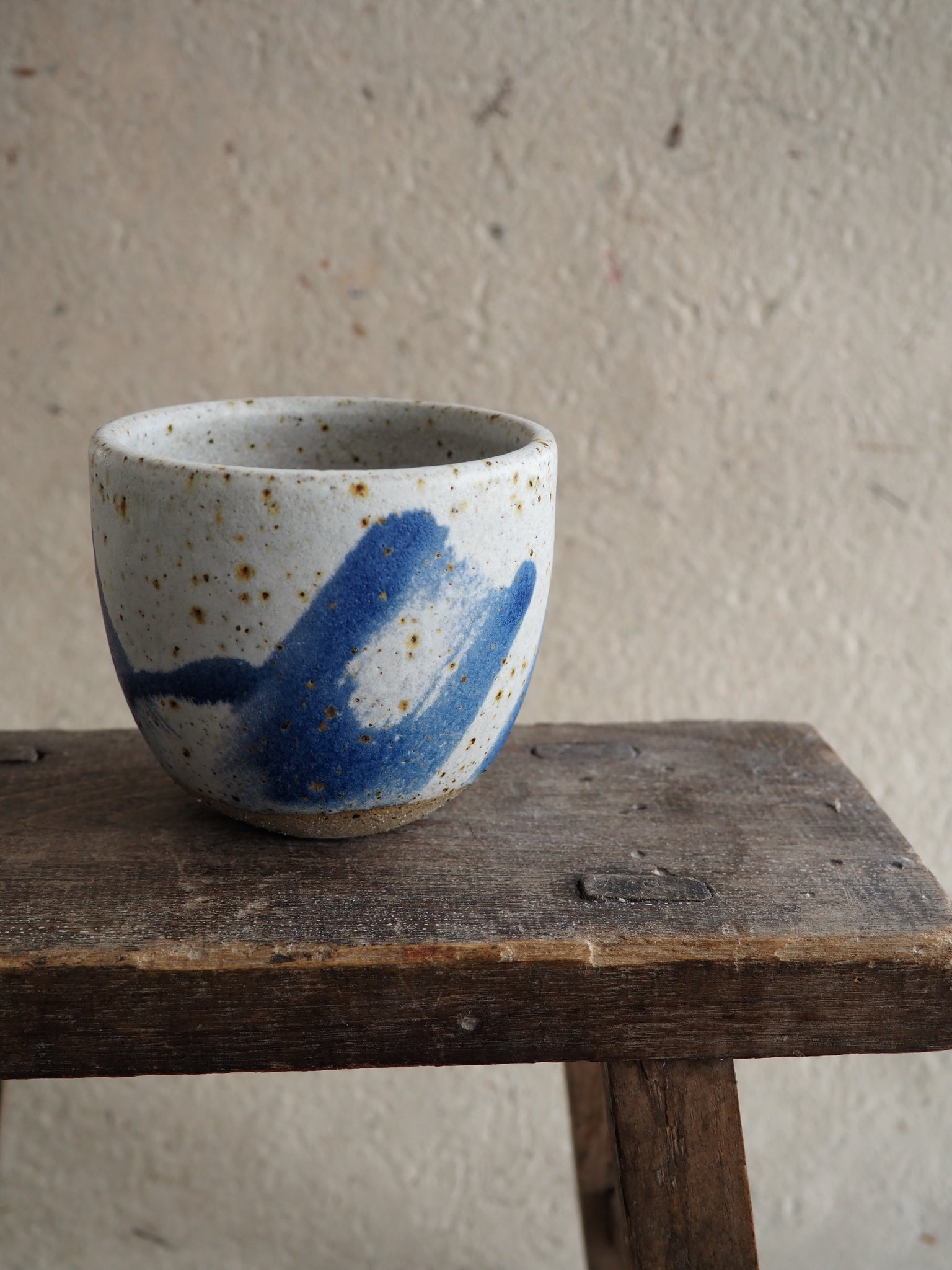 Cup - White and Blue