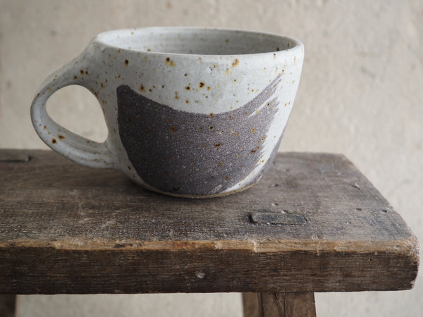 Mug - White and Charcoal swoosh