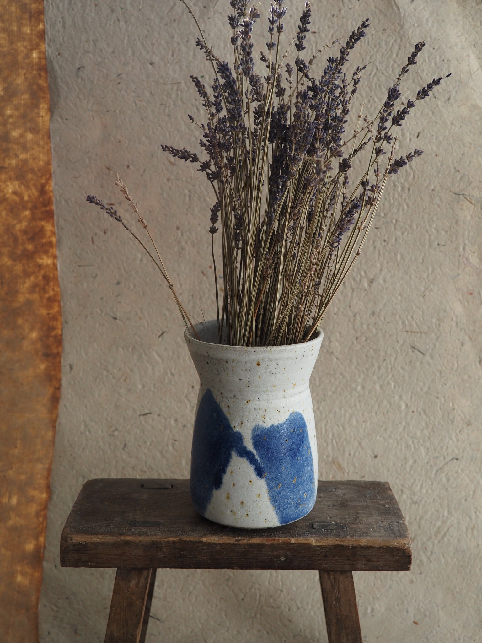 Large vase - blue stripes