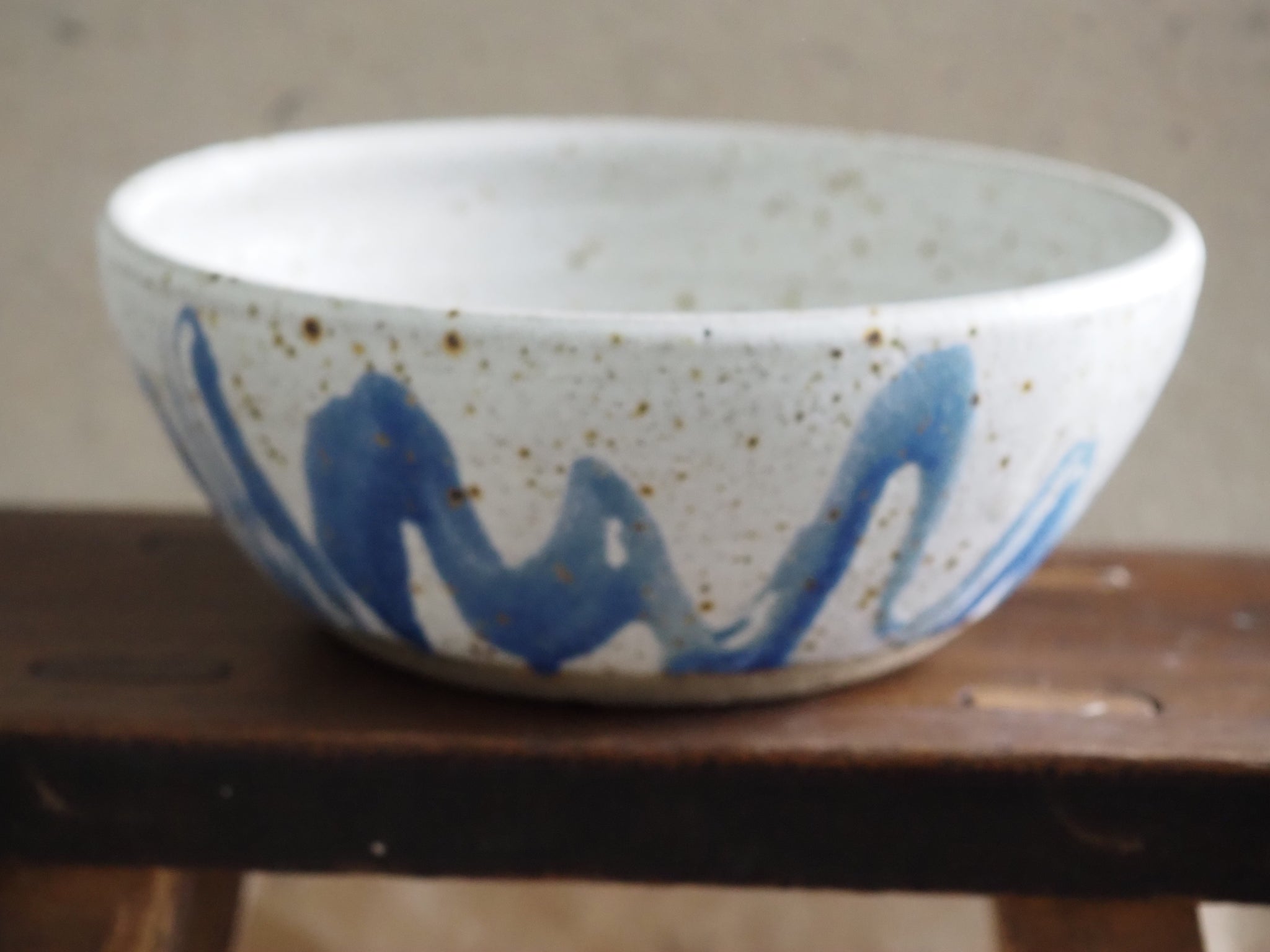Large bowl - blue wiggle