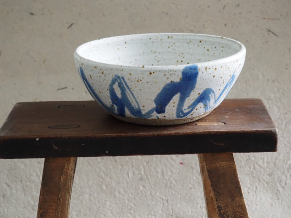 Large bowl - blue wiggle