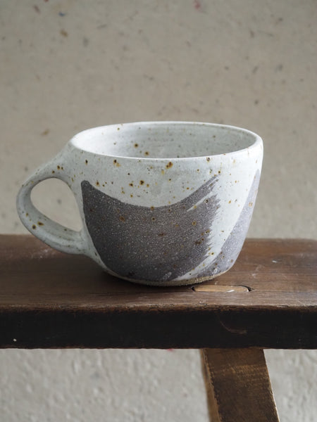 Mug - White and Charcoal swoosh