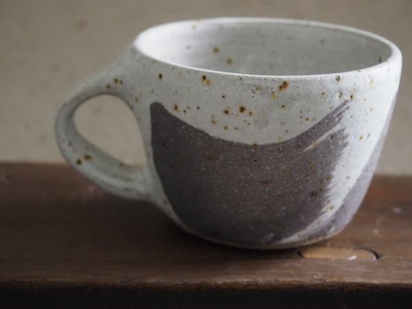 Mug - White and Charcoal swoosh