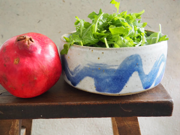 Large bowl - blue wiggle