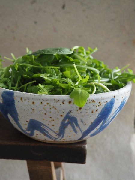 Large bowl - blue wiggle