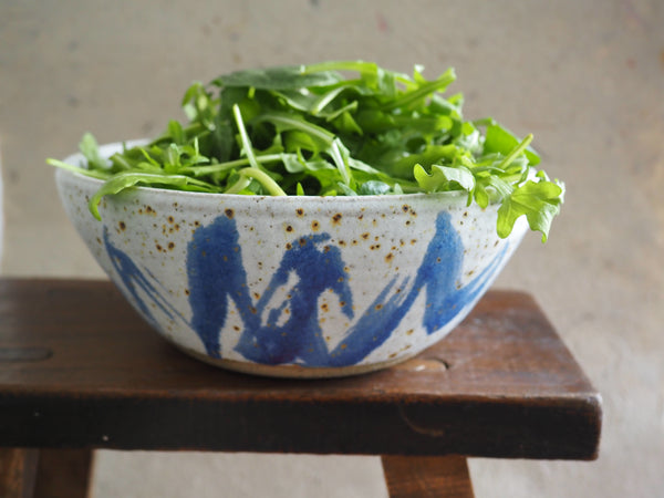 Large bowl - blue wiggle