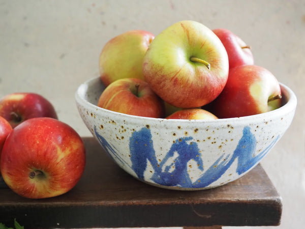 Large bowl - blue wiggle