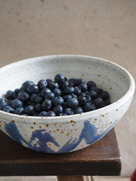 Large bowl - blue wiggle