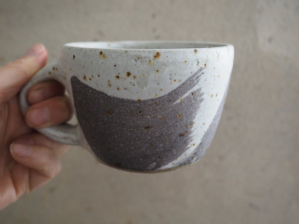 Mug - White and Charcoal swoosh