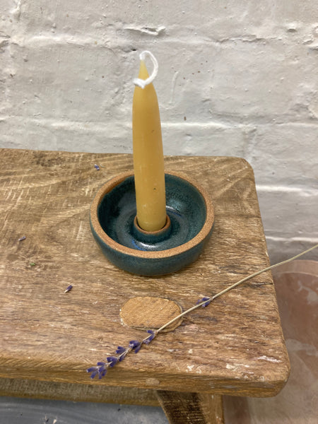 Candle holder - teal